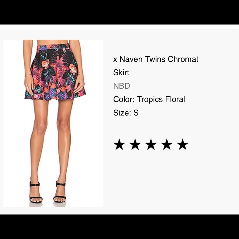 Revolve x Naven- Tropical Print Skirt